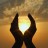 sun in hands